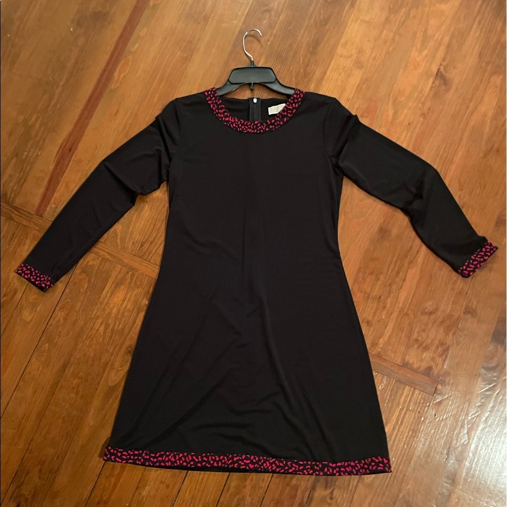 Michael Kors Black Dress- with red trim